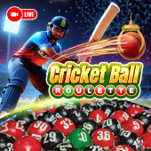y77 Cricket Ball Roulette live casino game